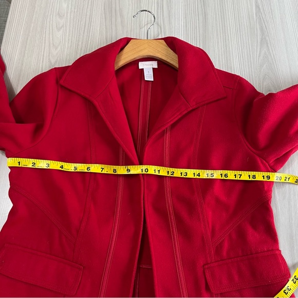 Chico's Red Blazer Jacket - Picture 5 of 7